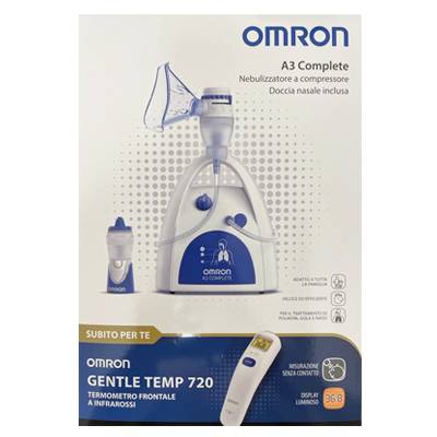 Omron A3 Complete Nebulizzatore con OMAGGIO il Termometro Infrarossi Frontale